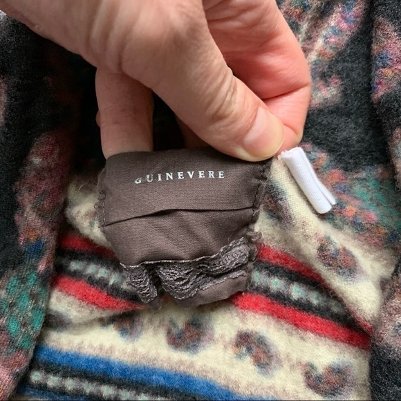 Anthropologie Guinevere Vinalhaven Boho Fringe Waterfall Cardigan Multicolor S - Picture 4 of 10